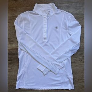 Ariat Sunstopper white show shirt size medium